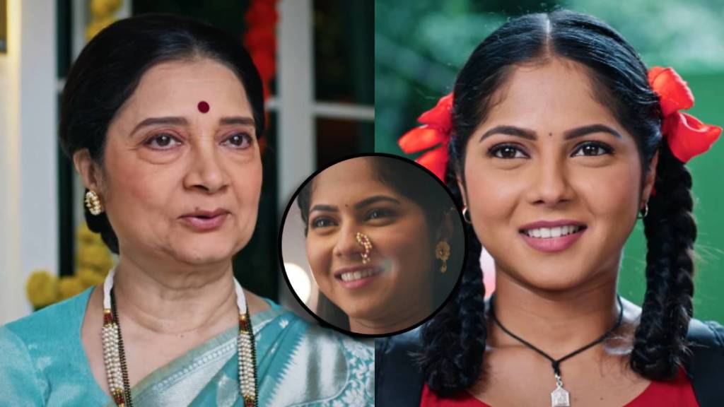 kamali new look in serial annapurna aaji gifts her beautiful saree