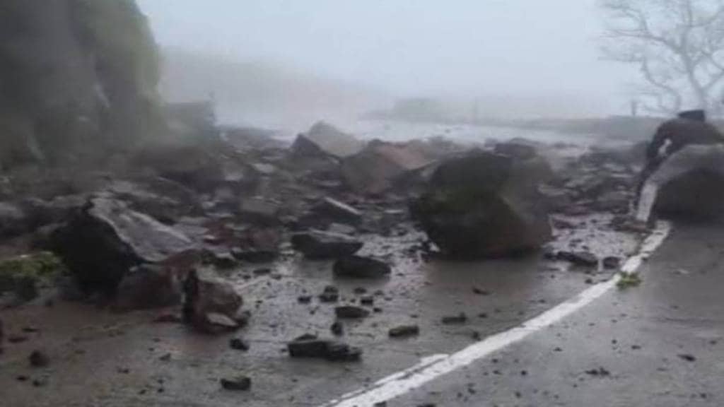 landslide in Karul Ghat
