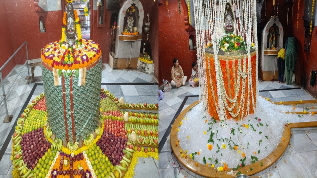 largest shivling in thane gets grand decoration in shravan
