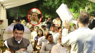Devendra Fadnavis slam Uddhav Thackeray over sitting in last row during INDIA meet Rahul Gandhi marahi news