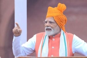 PM Narendra Modi and President Droupadi Murmu during 79th Independence Day 2025 celebrations