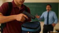 Class 9 Student Shoots Teacher : शिक्षकाने कानशिलात लगावली, ९वीतील विद्यार्थ्यी जेवणाच्या डब्यातून घेऊन आला बंदूक अन्…