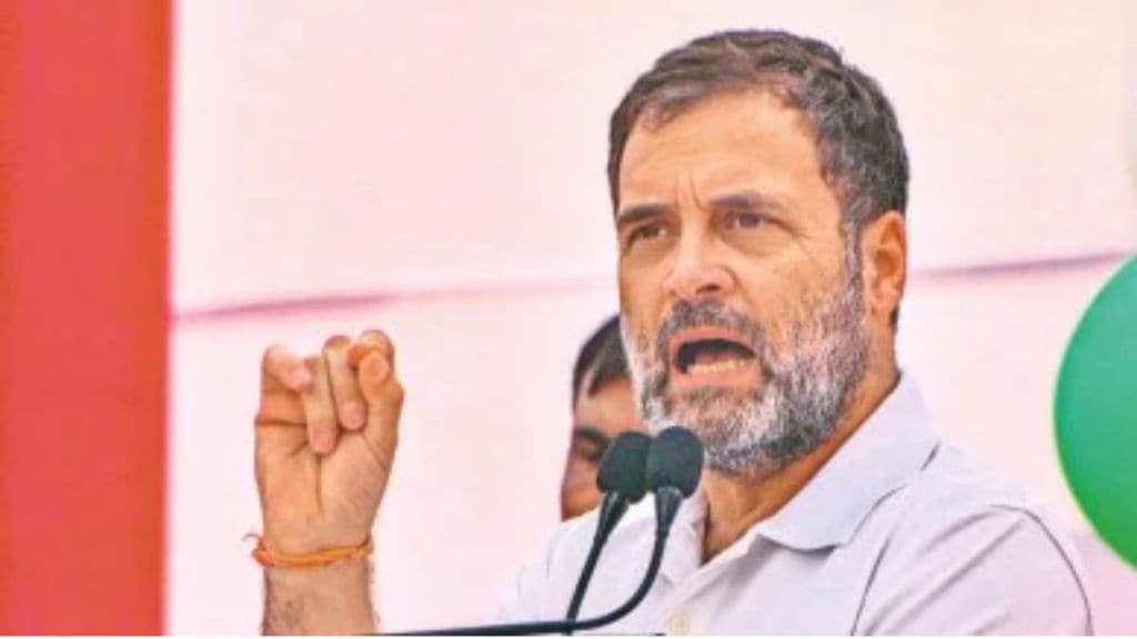 काँग्रेस पक्षाच्या एका कार्यक्रमातील राहुल गांधी यांचा व्हिडीओ समोर आला आहे. (फोटो- इंडियन एक्सप्रेस)