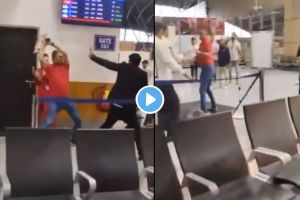 Army officer attacks SpiceJet employees at Srinagar airport over excess baggage issue Video goes viral
