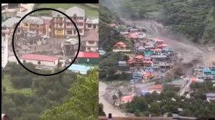 Video Of the Moment flash flood hit Uttarkashi Dharali sweeping away homes