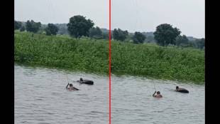 Repair of the electricity system by crossing the overflowing Vena Rive