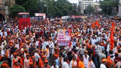 मनोज जरांगे पाटील आझाद मैदान परिसरात पोहोचले, मराठा आंदोलकांची तुफान गर्दी आणि घोषणाबाजी