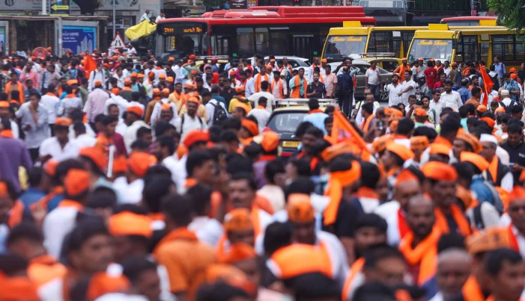 Manoj Jarange Maratha Reservation Andolan Azad Maidan Traffic Advisory