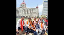 Manoj Jarange Patil Azad Maidan मराठा आंदोलकांचे दुसर्‍या दिवशीही पर्यटन; गेटवे ऑफ इंडिया, नरिमन पॉईंट ताज हॉटेलसमोर गर्दी