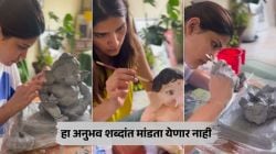 मराठी अभिनेत्रीने मातीपासून घरीच साकारली लाडक्या बाप्पाची मूर्ती, खास व्हिडीओही केला शेअर; म्हणाली…