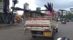 mira bhayandar unsafe goods transport in small vehicles dangerous transport and overloading