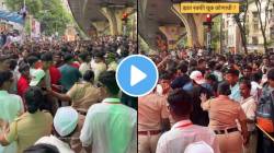 मुंबईत गणपती आगमन सोहळ्यात तरुणाचा थिल्लरपणा, पोलिसांनी कॉलर पकडून ओढत नेलं अन्….; VIDEO पाहून सांगा चूक कोणाची?