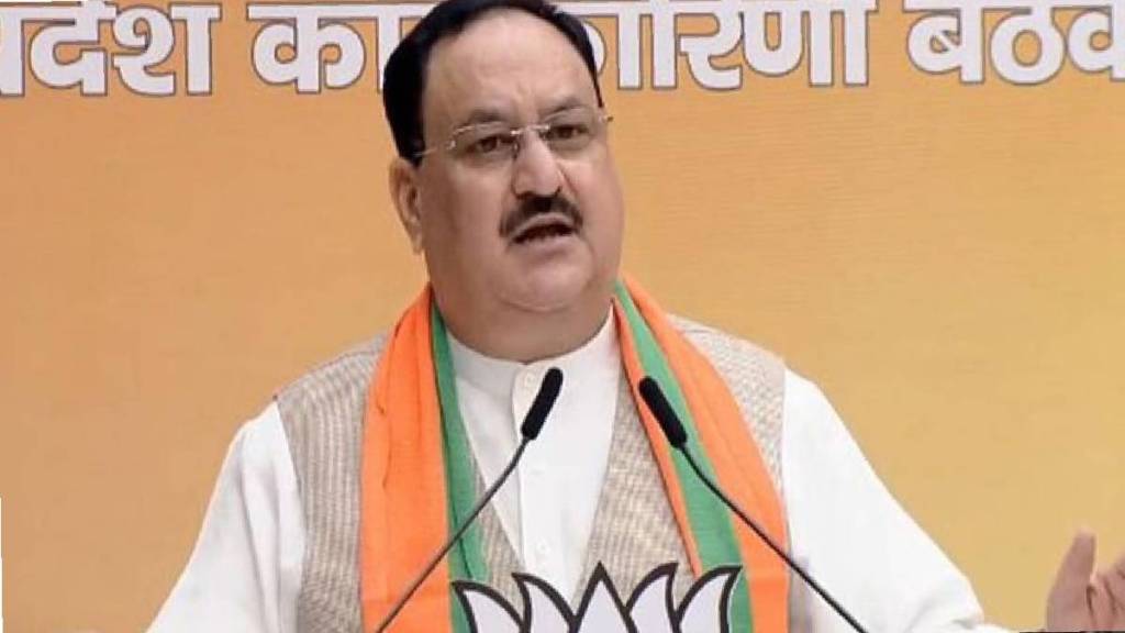भाजपचे राष्ट्रीय अध्यक्ष जे. पी. नड्डा यांचा शहरातील प्रमुख पदाधिकाऱ्यांशी संवाद
