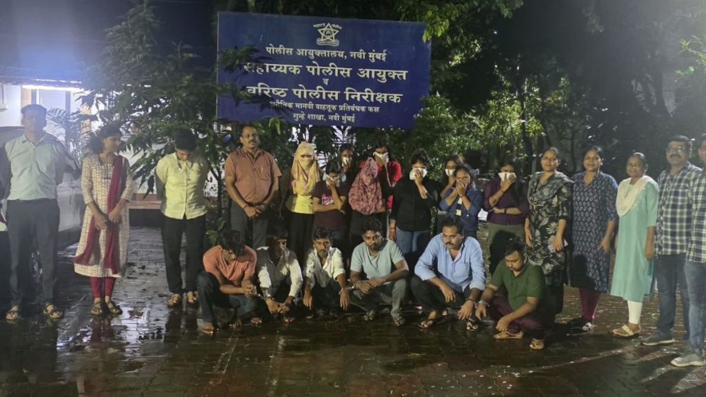 navi Mumbai lodge raid human trafficking police rescue nine women sex trafficking case