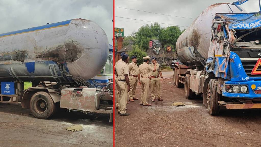 Gas tanker accident in Nivali.