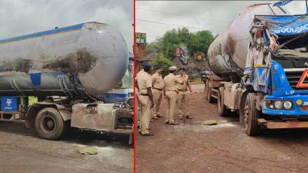 Gas tanker accident in Nivali.