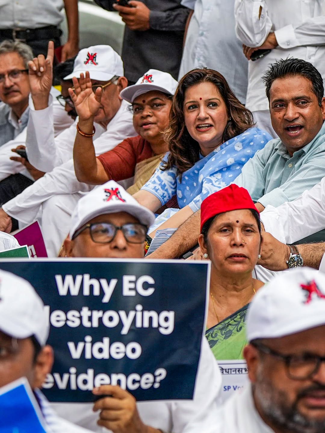 parliament protest, rahul gandhi, india alliance protest photos, election commission