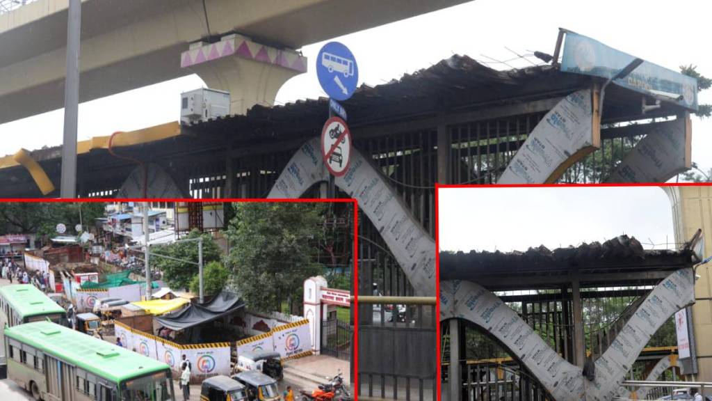poor condition of PMP bus stops in Pimpri-Chinchwad