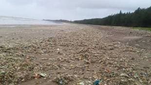 plastic waste on Shirgaon and Satpati beaches