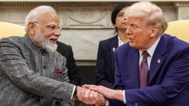 pm narendra modi and donald trump photo