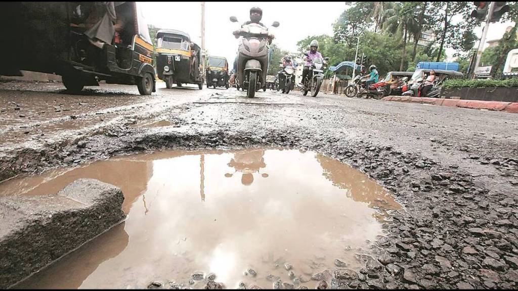 Heavy rains leave Mumbai roads full of potholes ahead of Ganeshotsav BMC launches pothole repair drive