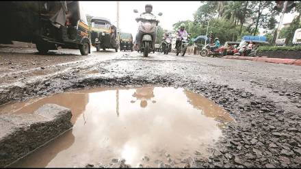 Heavy rains leave Mumbai roads full of potholes ahead of Ganeshotsav BMC launches pothole repair drive