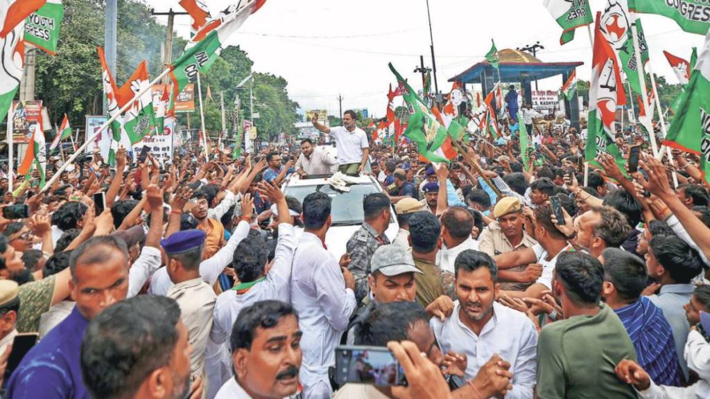 Rahul Gandhi begins Voter Adhikar Yatra in Bihar