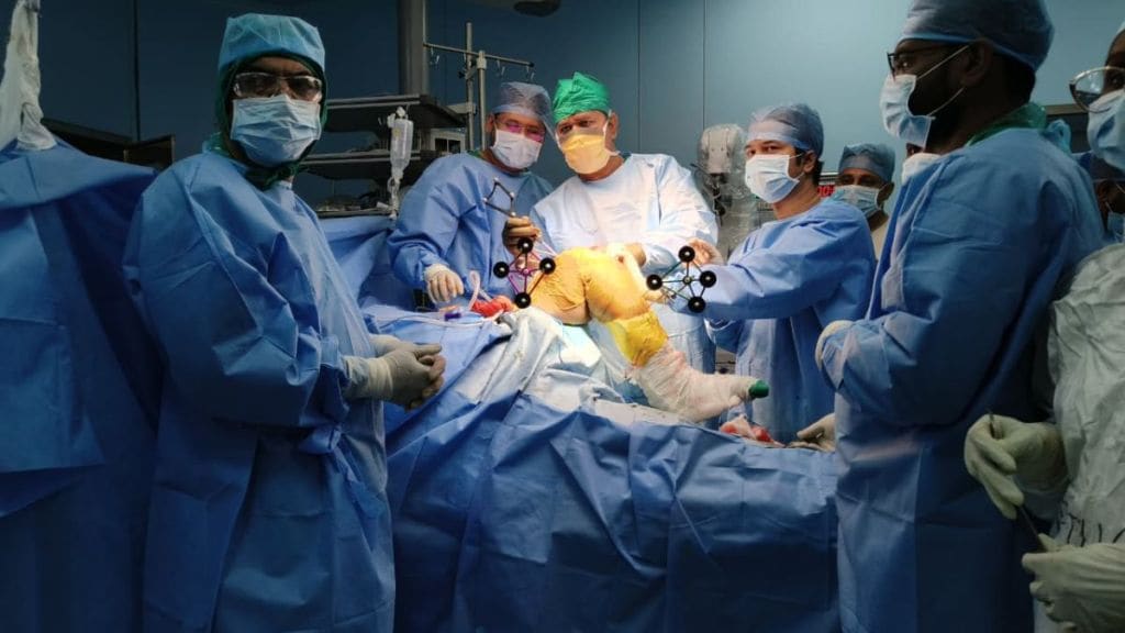 robotic knee replacement successfully done at Sassoon hospital pune woman recovers after robotic joint replacement
