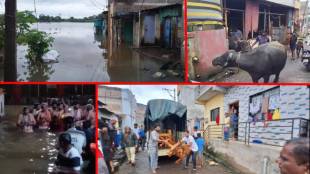 Migration begins in flood-hit areas. Water in Audumbar's Datta temple, Sangli, Miraj graveyards under water