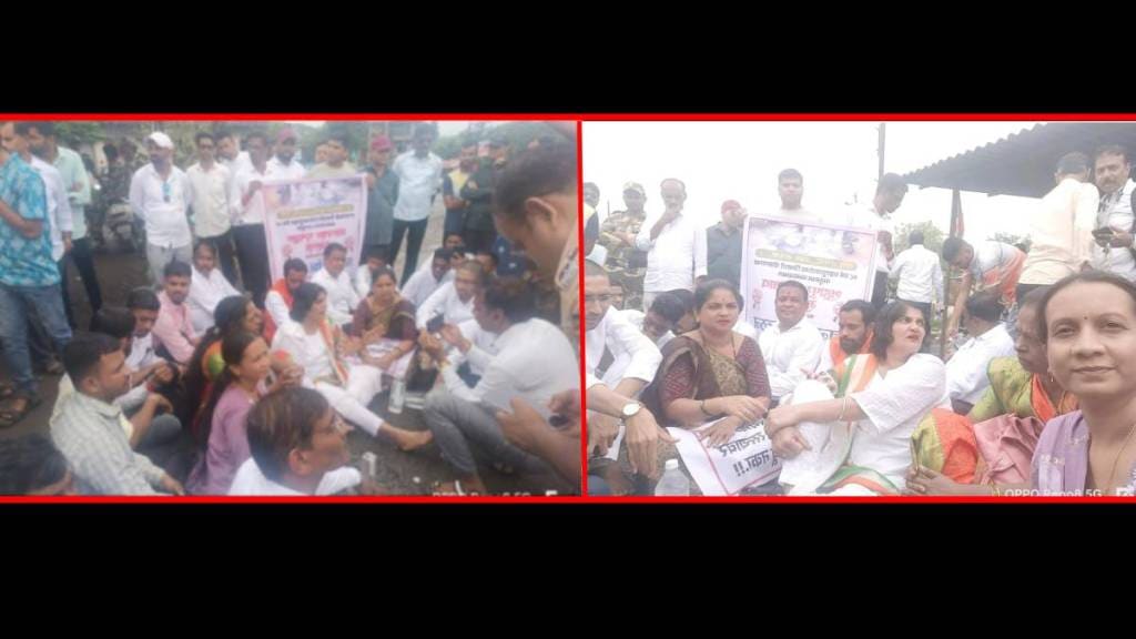 shahapur murbad local protest potholes