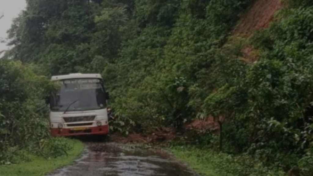sindhudurg heavy rain landslide disrupts life