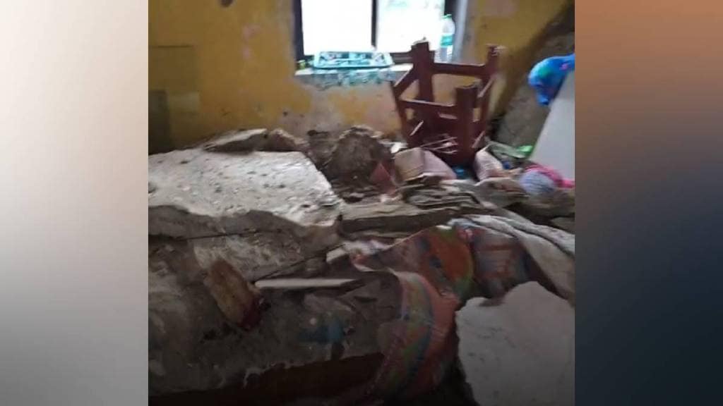building slab collapse in Mira Road Three year old boy dies father seriously injured
