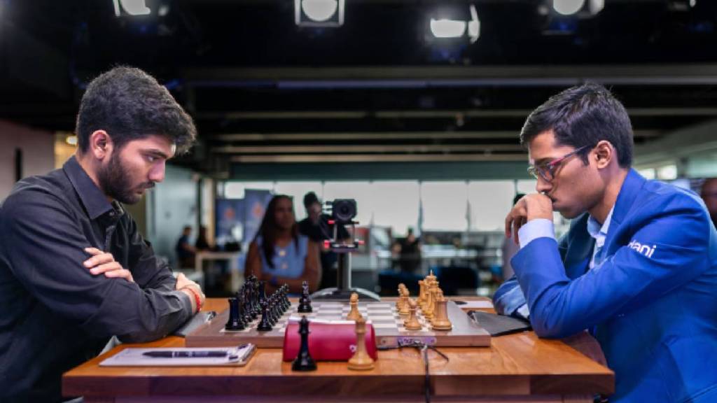 Praggnanandhaa defeats Gukesh