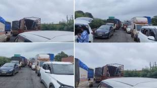Traffic congestion on Mumbai Ahmedabad National Highway