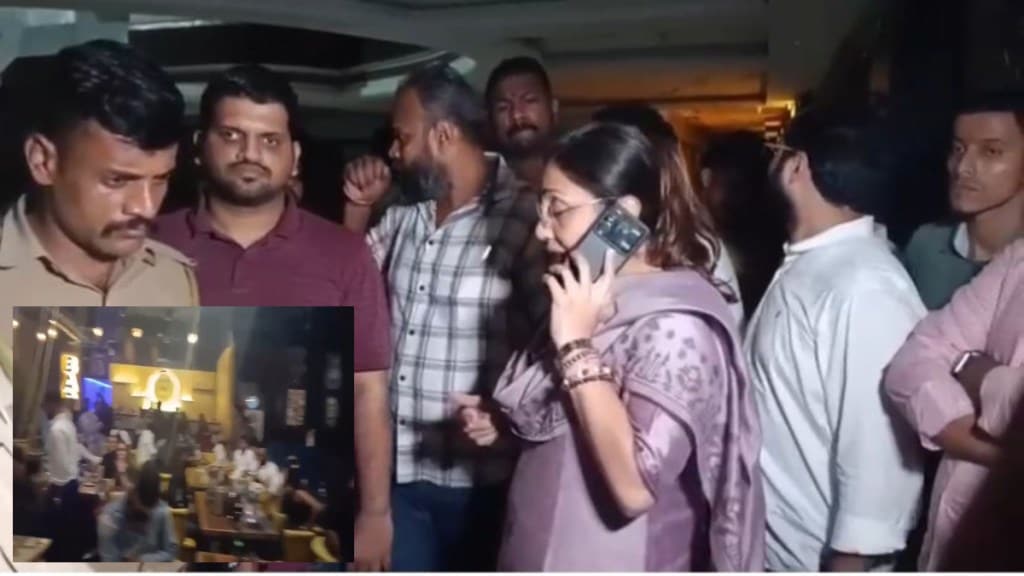vasai mla Sneha Dubey pandit raids bar open till late night