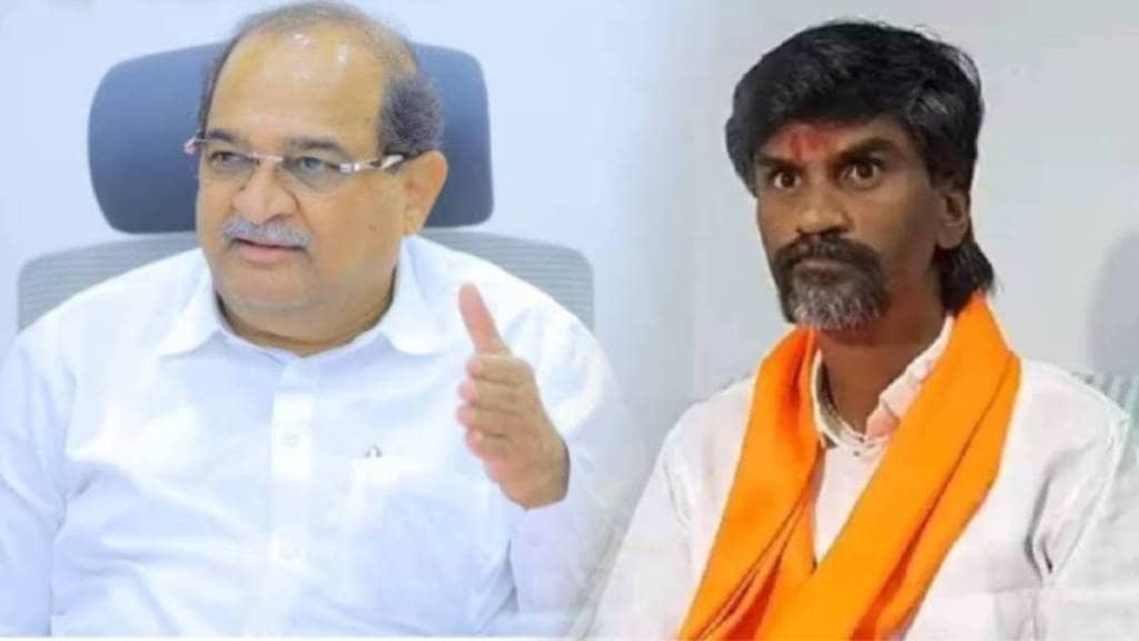 minister Radhakrishna Vikhe and manoj jarange