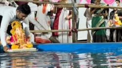 २१०० गणेशमूर्तींचे विसर्जन; दोन हजार किलो निर्माल्य गोळा