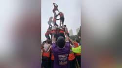 Dahi Handi 2025 : मुसळधार पाऊस, मैदानात चिखल आणि दृष्टिहीन गोविदांची चार थरांची सलामी…