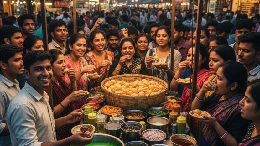 गाडीवाला ओरडला की, लगेच लोकांची गर्दी त्याच्याभोवती जमते.