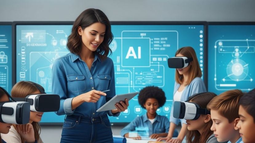 Illustration showing professionals in jobs safe from AI automation