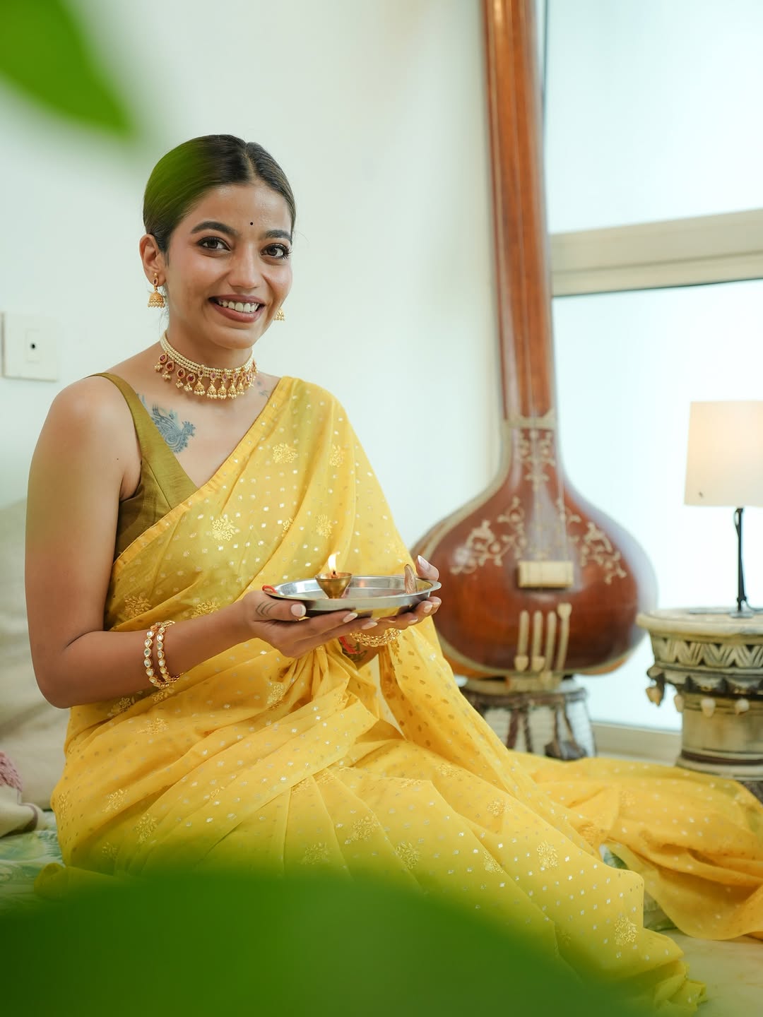 singer Juilee Jogalekar navratri day 4 look