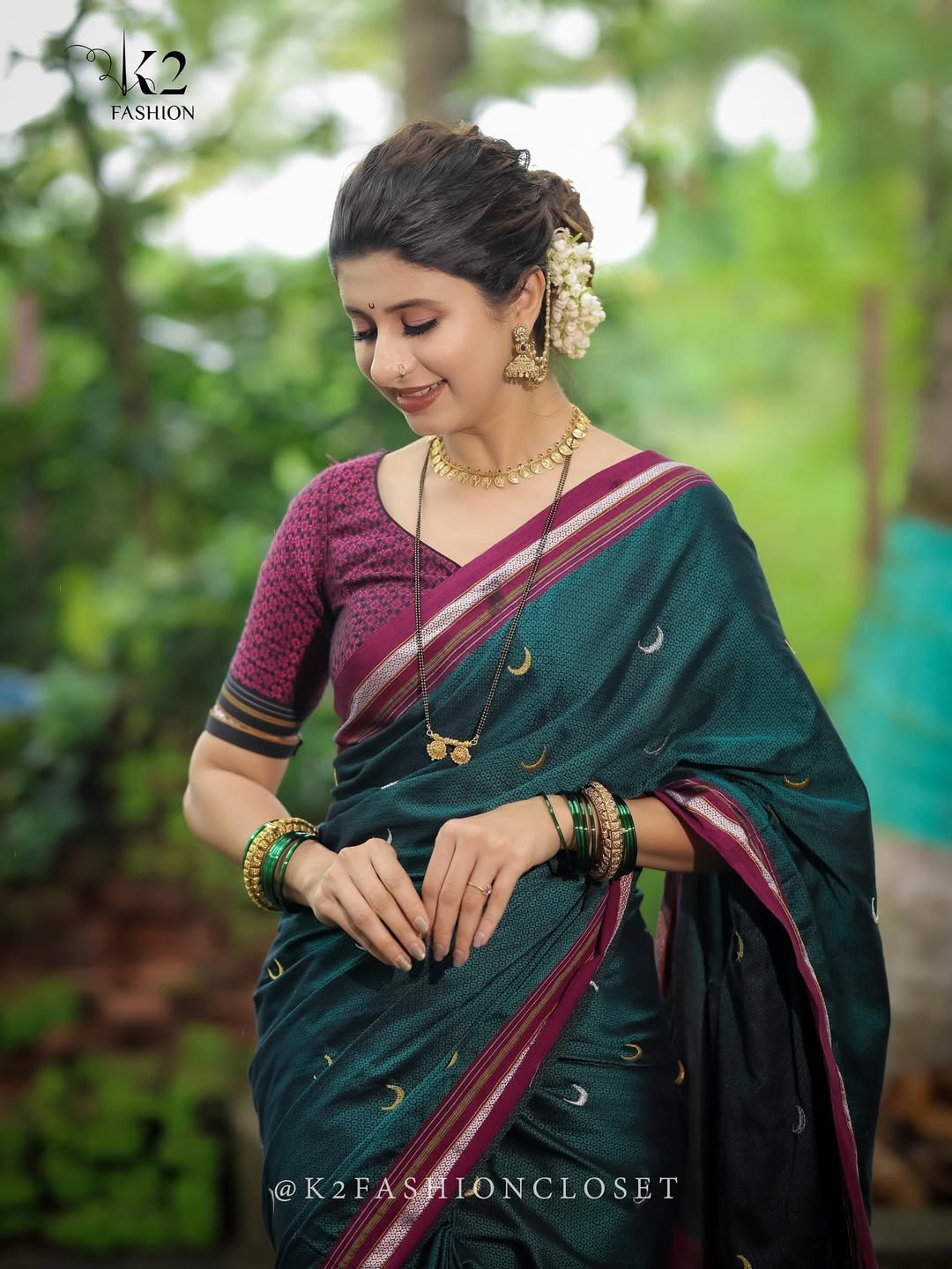 marathi actress Ankita Walawalkar gauri pujan