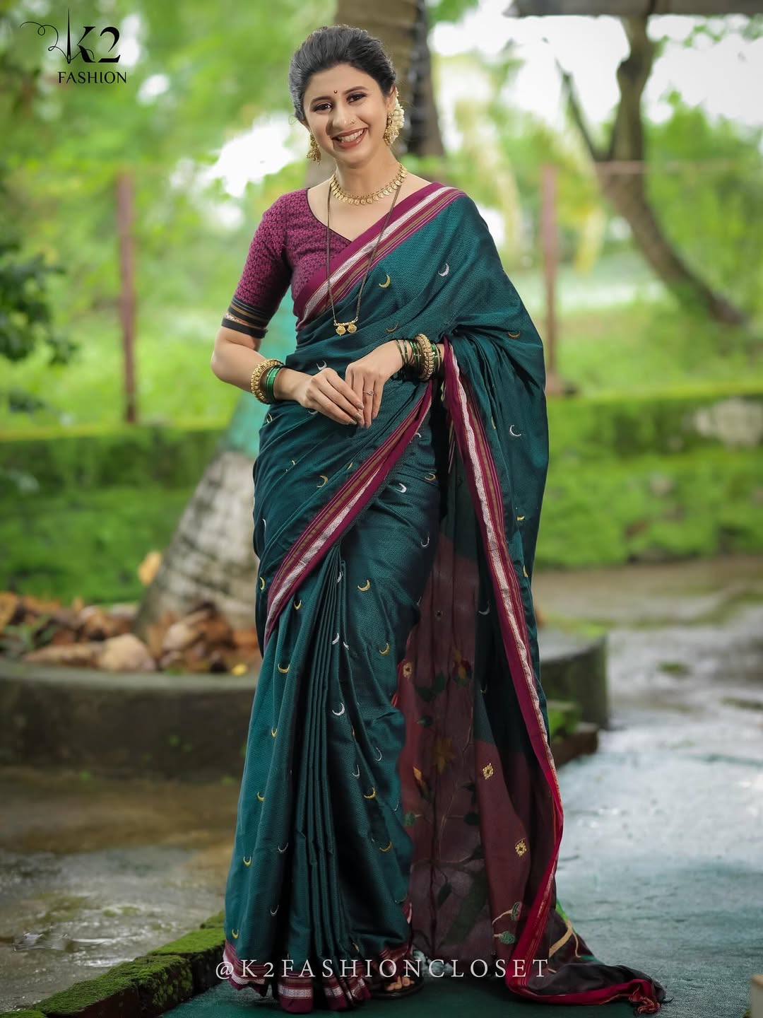 marathi actress Ankita Walawalkar gauri pujan