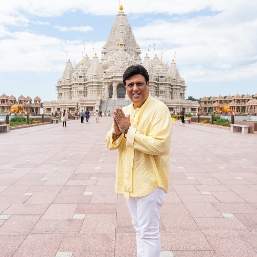 govinda visits swaminarain temple 