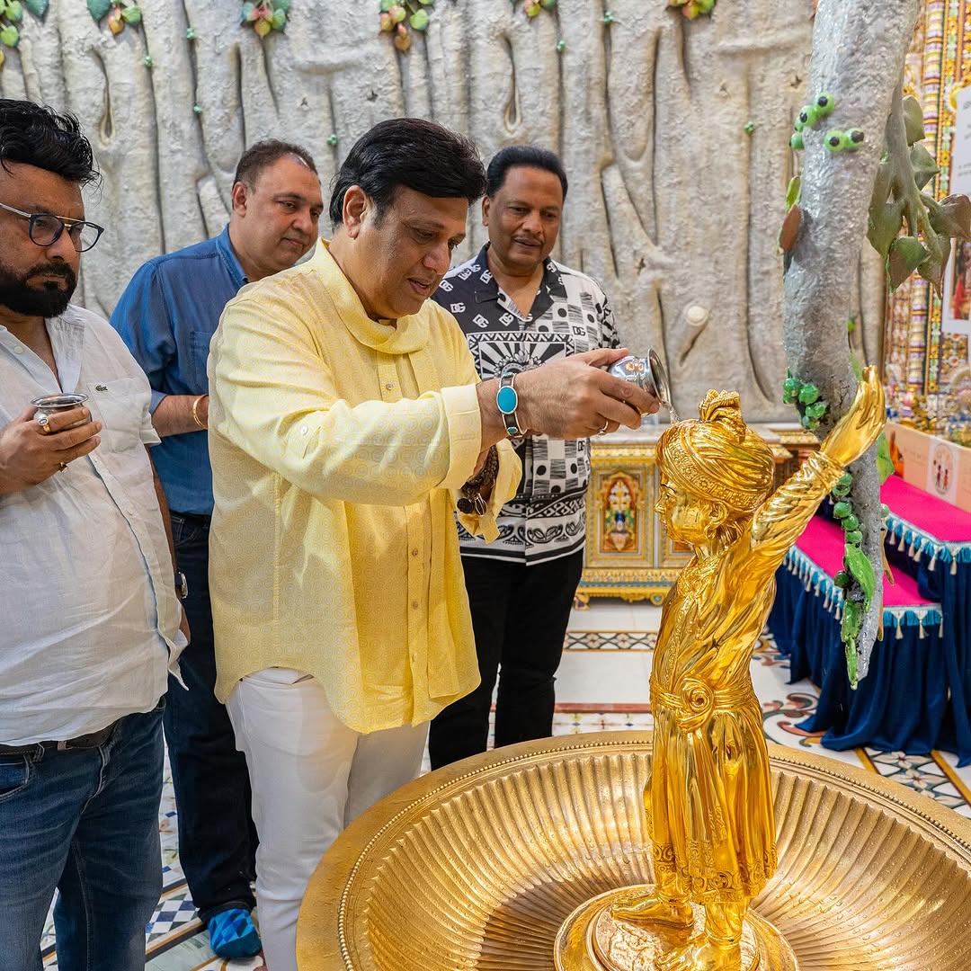 govinda visits swaminarain temple 