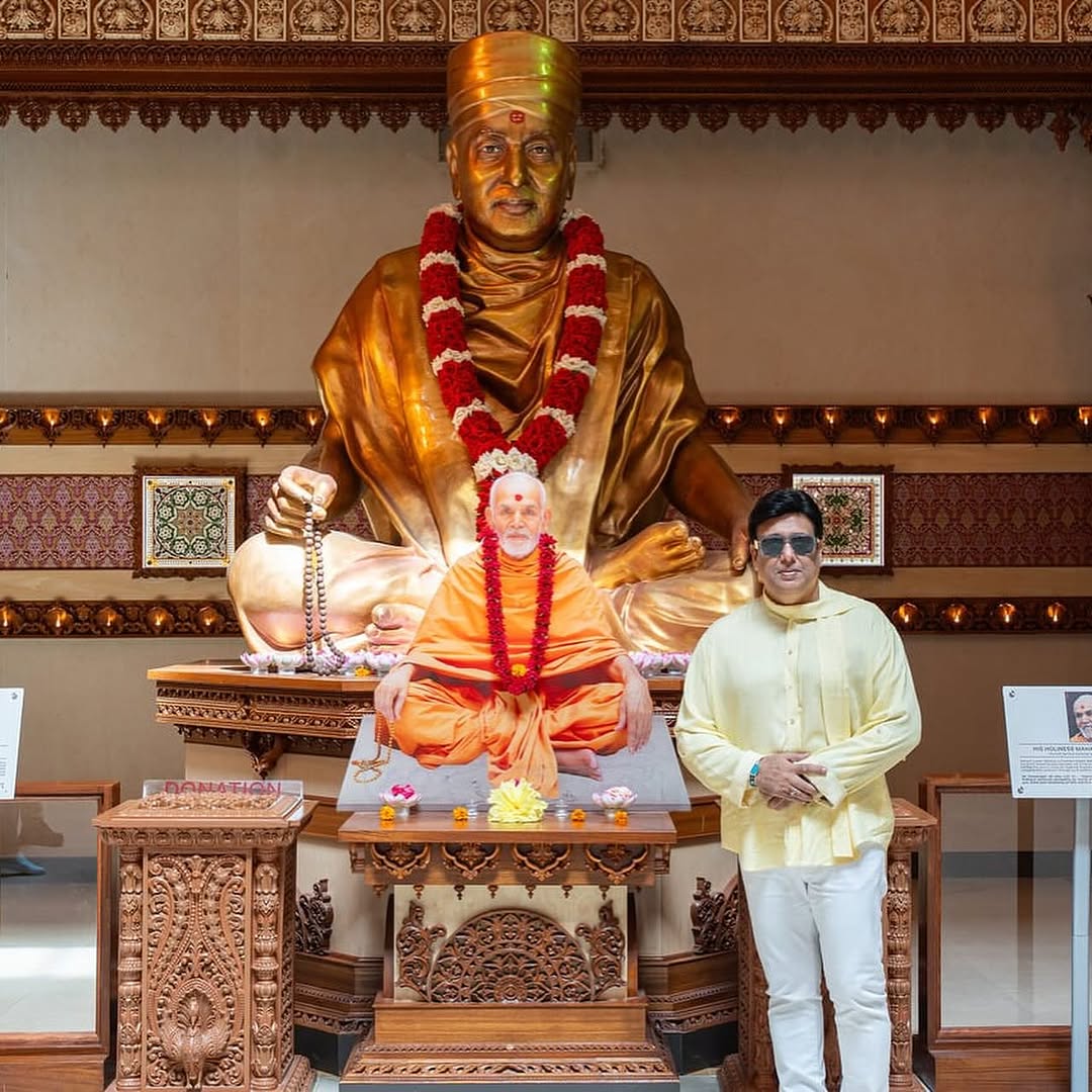 govinda visits swaminarain temple 