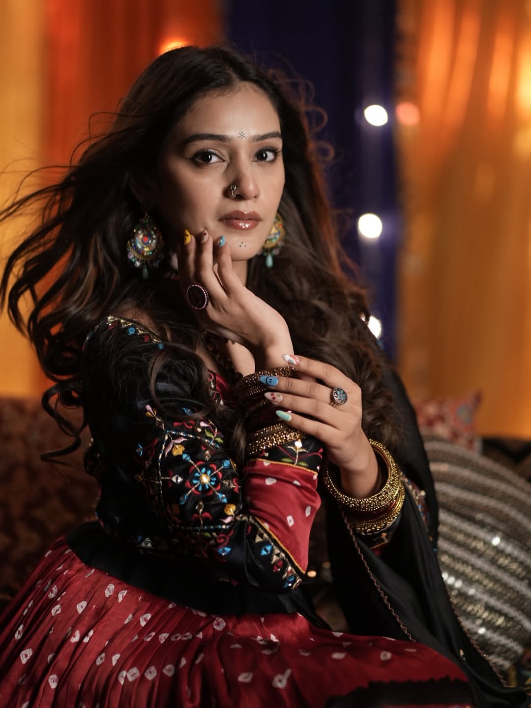 RJ Mahvash navratri photoshoot