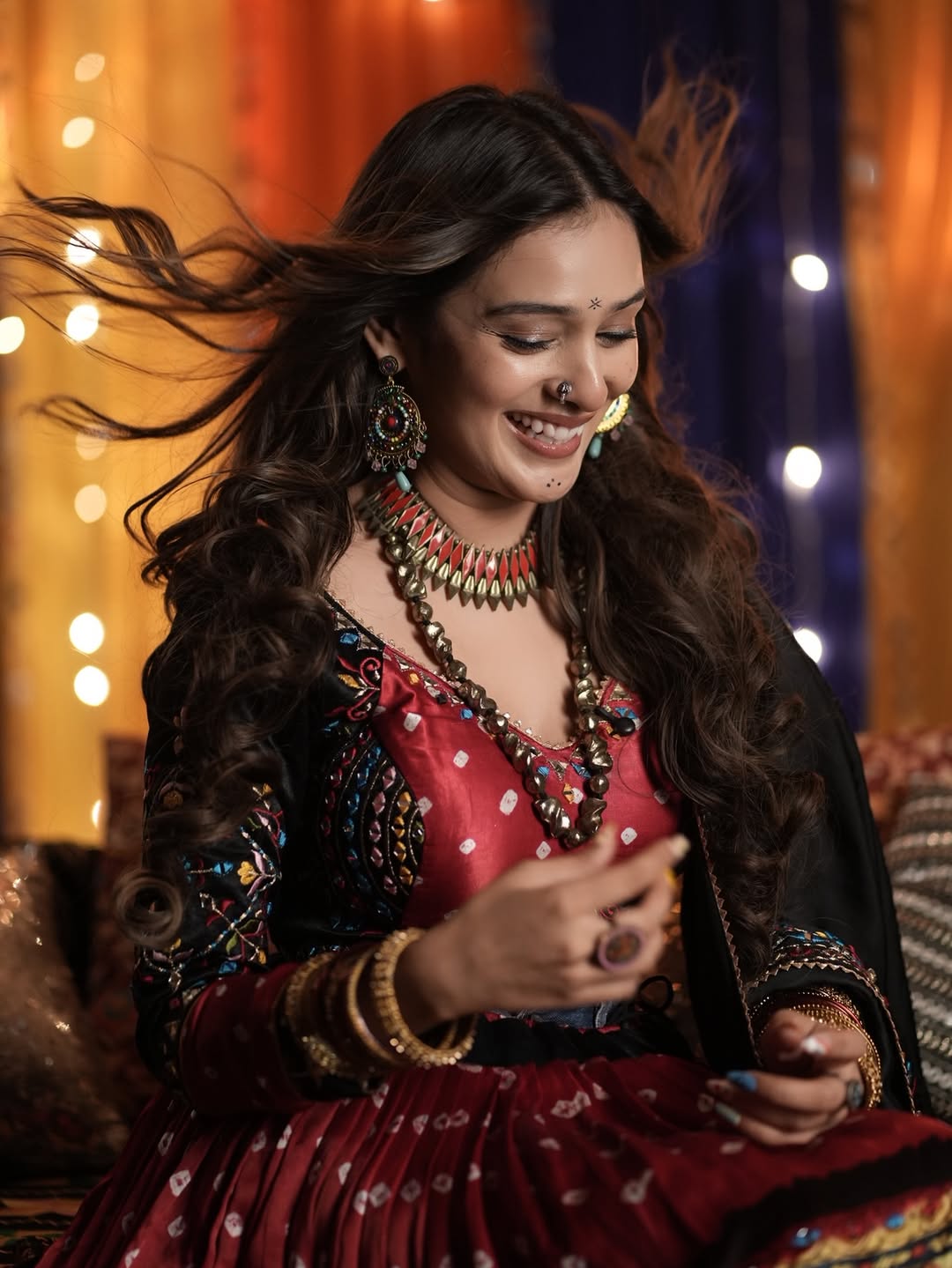RJ Mahvash navratri photoshoot