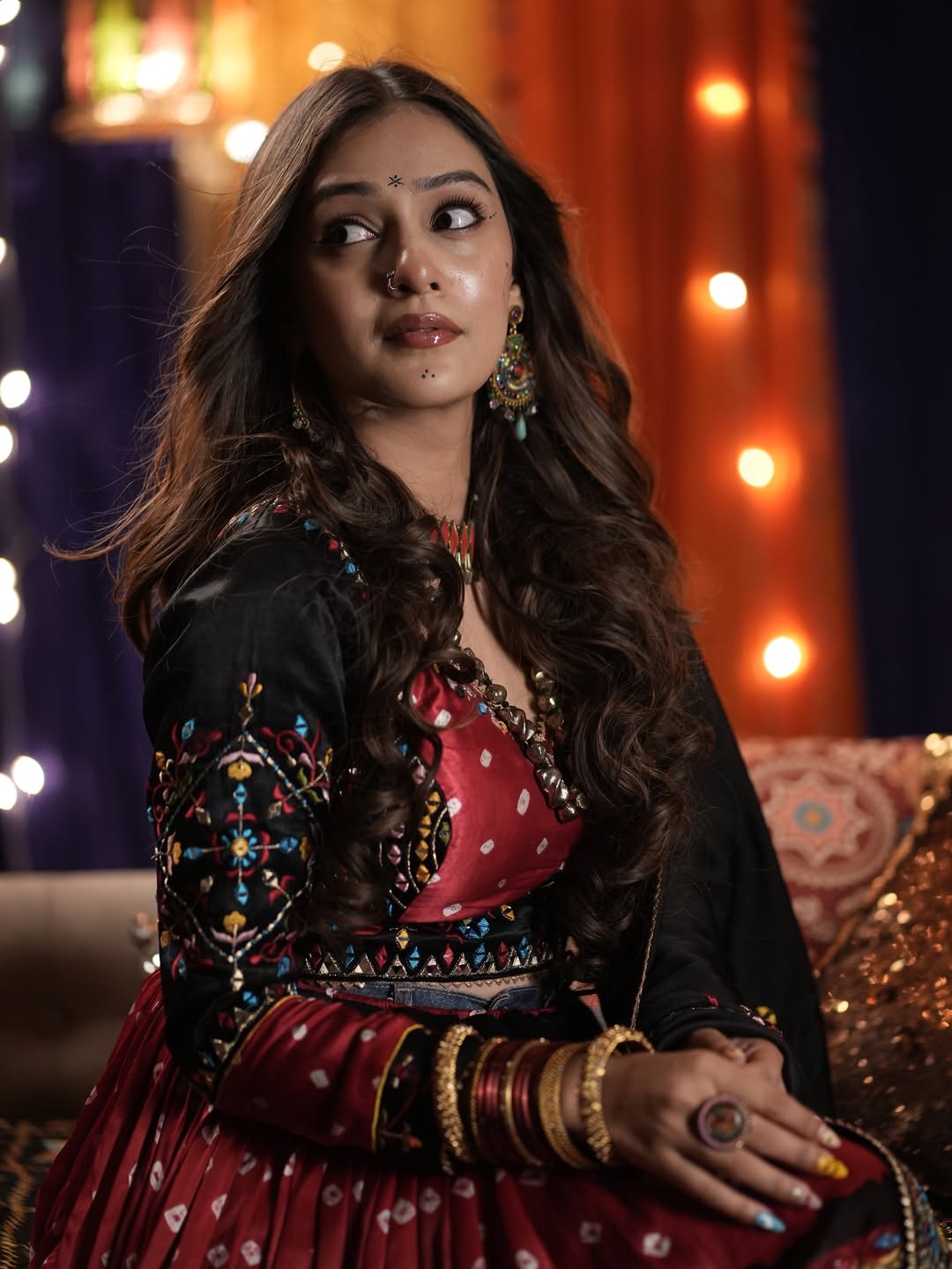 RJ Mahvash navratri photoshoot