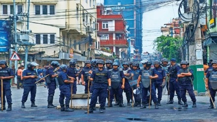 Nepal curfew 2025, Nepal army security measures, Nepal protest violence, Nepal political unrest,